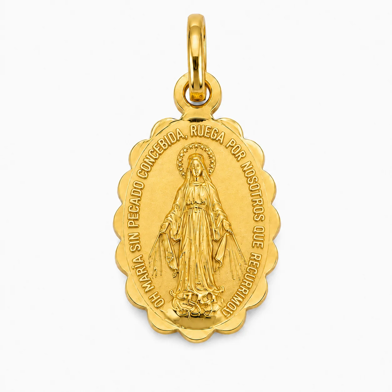 Medalla Virgen Milagrosa en oro 18K